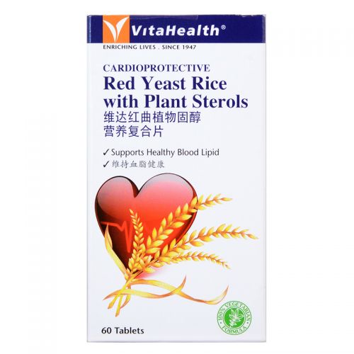 VitaHealth Red Yeast Rice with Plant Sterols - 60 Tablets