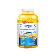 VitaRealm Omega-3 Deep Sea Alaska Tuna Fish Oil 1000mg- 300 Softgels